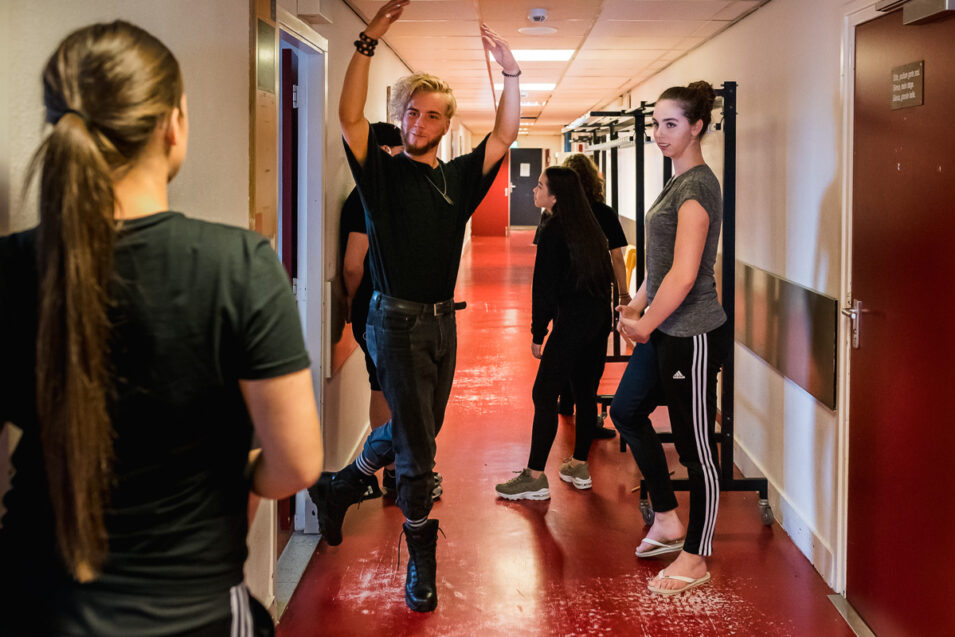 Skip Boekhorst achter de schermen dansvoorstelling, Albeda danscollege, Project Hartekind, Sandra Stokmans Fotografie