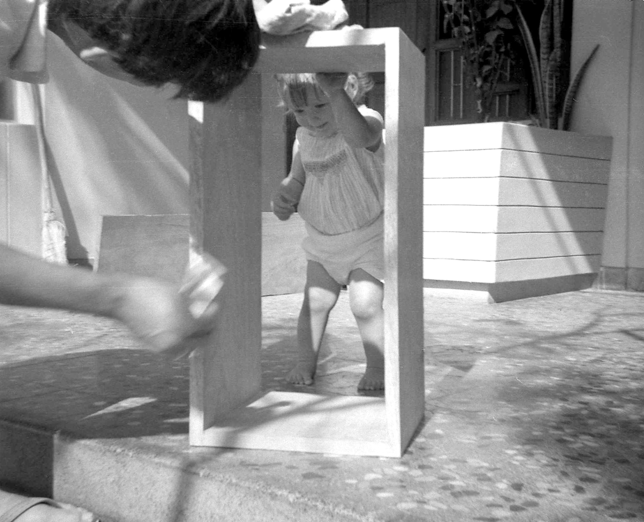 Sandra Stokmans as a baby with her dad, photographer Amsterdam