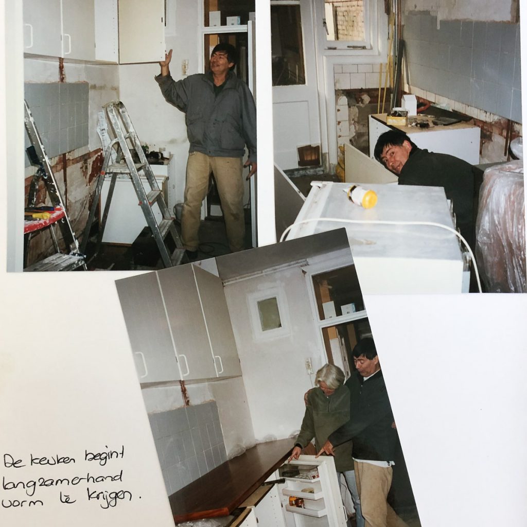 Working in my first bought home in Leiden (2001)