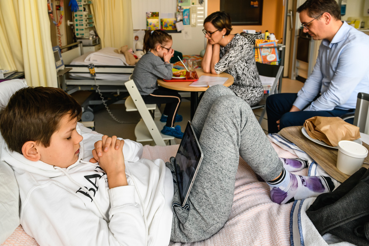 Lunchrituelen gaan gewoon door in het ziekenhuis, ziekenhuisreportage door Sandra Stokmans Fotografie